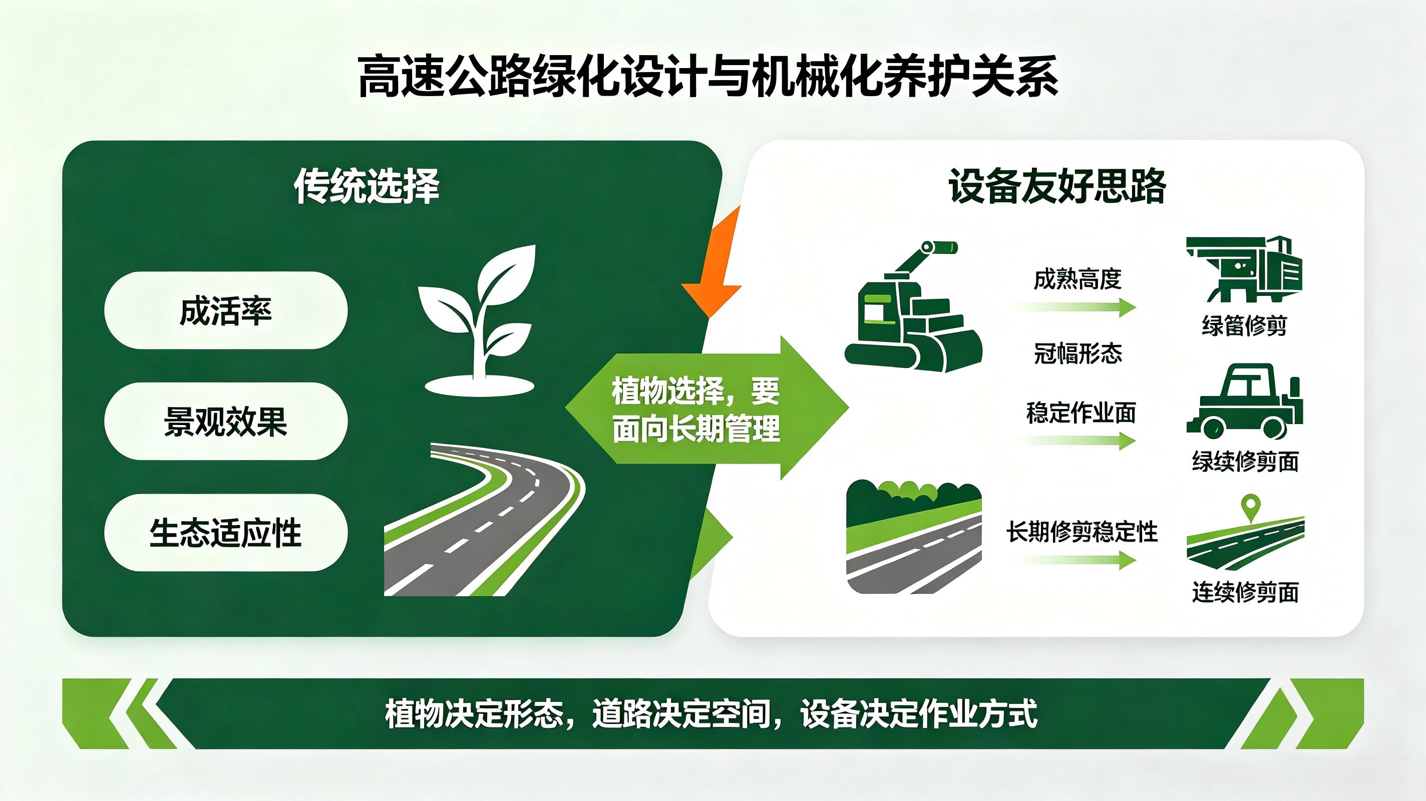 传统绿化植物选择与设备友好型植物设计思路对比