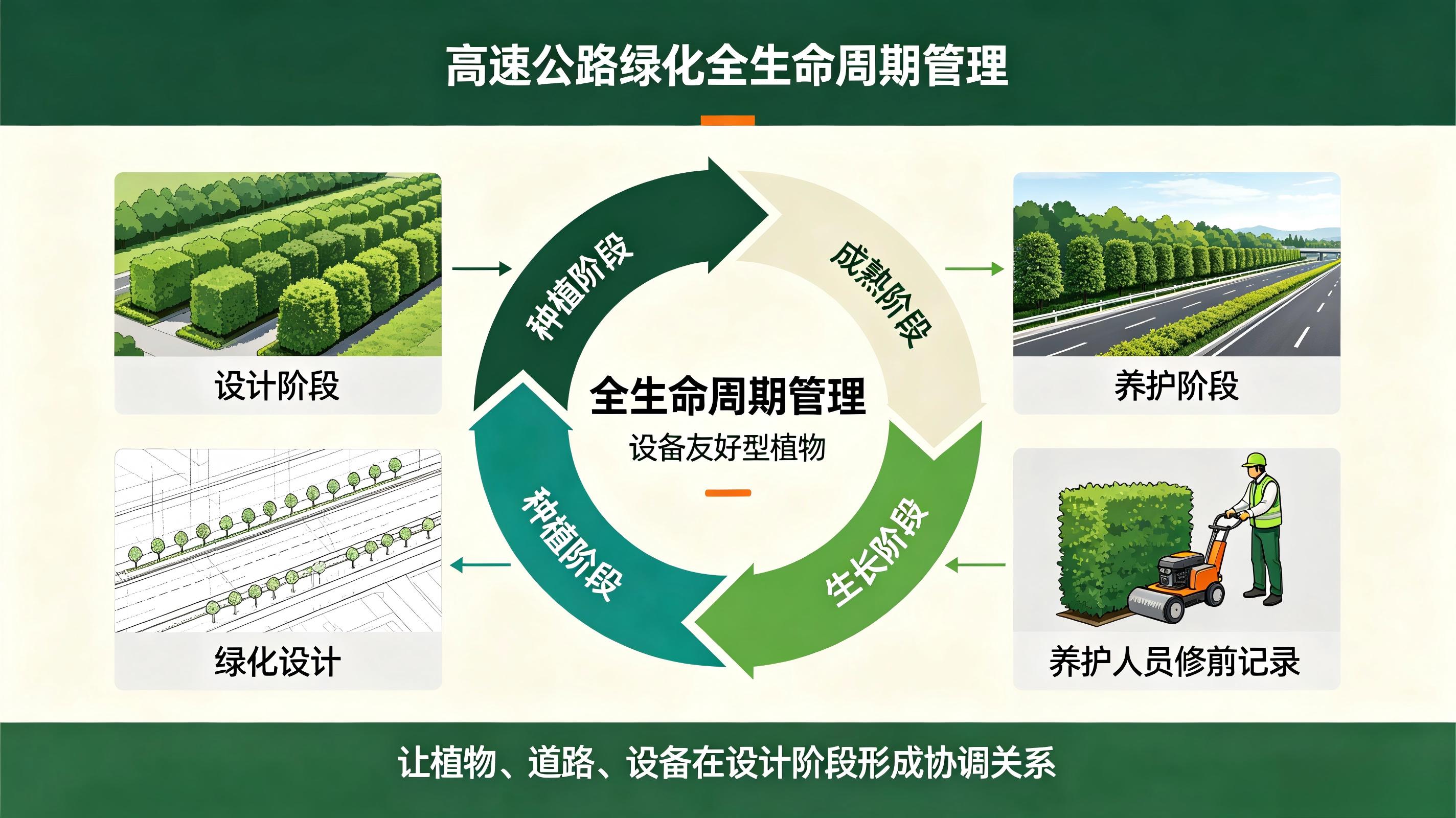 植物、道路、设备三位一体，构建高速绿化长效养护体系